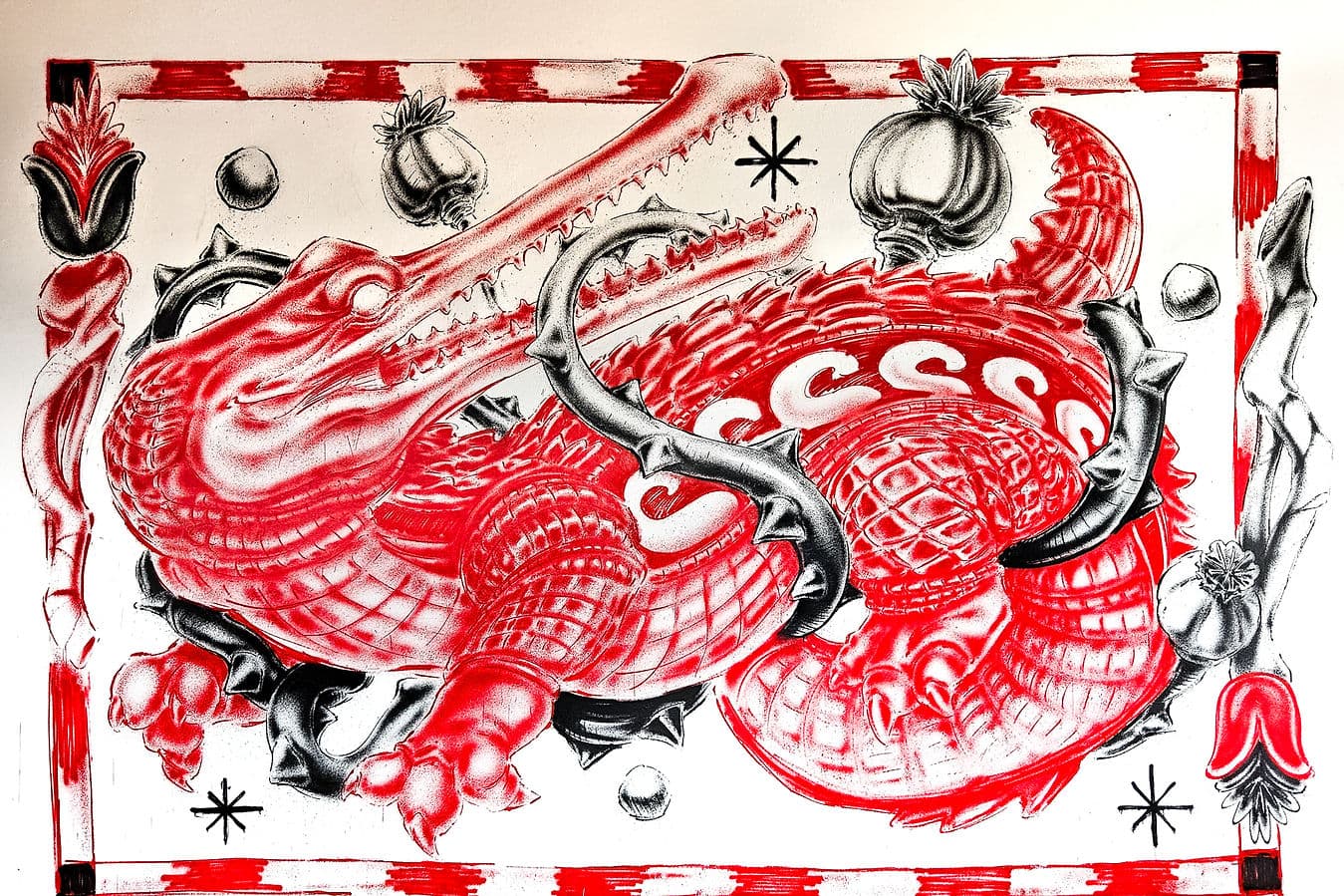 Nasca One mural art, Berlin